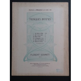 SCHMITT Florent Aux Rochers de Naye Piano 1902