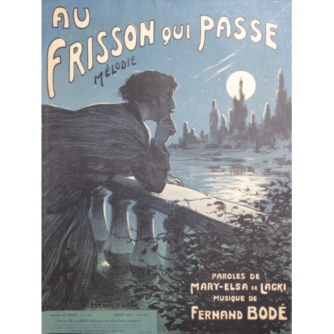 BODÉ Fernand Au Frisson qui passe Chant Piano 1914