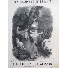 CLAPISSON Louis Les chansons de la nuit Chant Piano ca1840