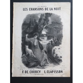 CLAPISSON Louis Les chansons de la nuit Chant Piano ca1840