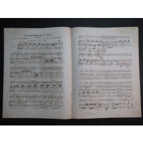 CLAPISSON Louis Les chansons de la nuit Chant Piano ca1840