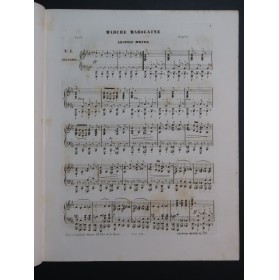 DE MEYER Léopold Marche Marocaine Piano ca1845