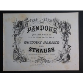 STRAUSS Isaac Pandore Piano ca1855