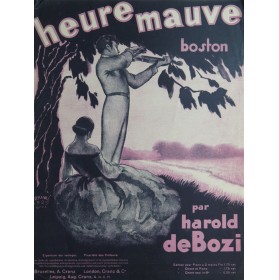 DE BOZI Harold L'Heure Mauve Chant Piano 1929