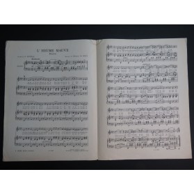 DE BOZI Harold L'Heure Mauve Chant Piano 1929