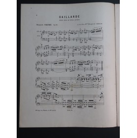 THOMÉ Francis Gaillarde Piano ca1890