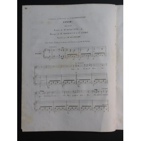 BARRAULT DE SAINT ANDRÉ Annah! Chant Piano ca1830