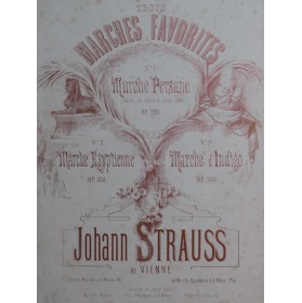 STRAUSS Johann Marche Égyptienne op 335 Piano ca1874