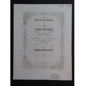 ROSELLEN Henri Fantaisie sur l'Elisire d'Amore op 25 Piano ca1840