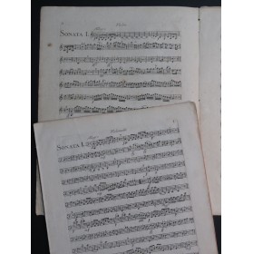KOZELUCH Leopold Trois Sonates op 21 Violon Violoncelle ca1790