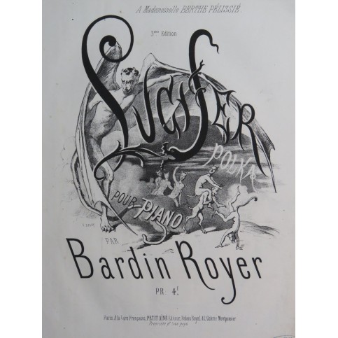 BARDIN Royer Lucifer Piano XIXe siècle