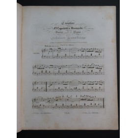 BURGMÜLLER Frédéric Mon Séjour à Naples 1ère Suite Piano ca1845