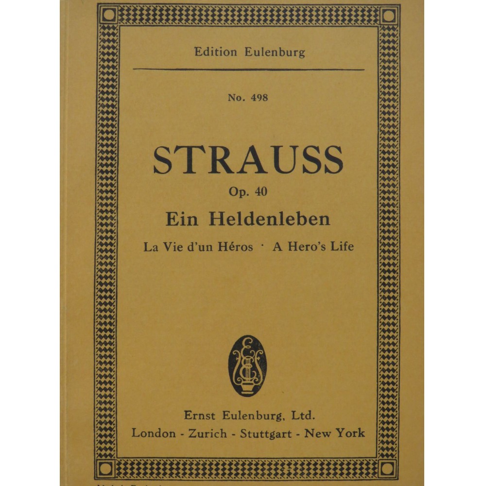 STRAUSS Richard Ein Heldenleben op 40 Orchestre