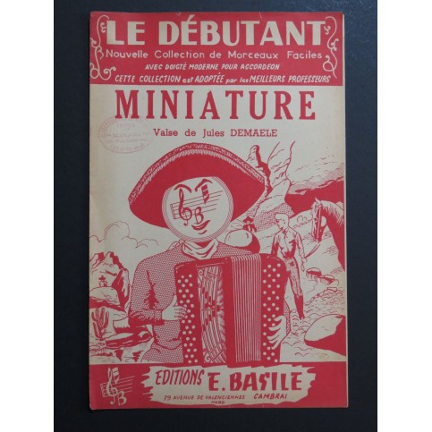 Miniature Valse Jules Demaele Basile Accordéon