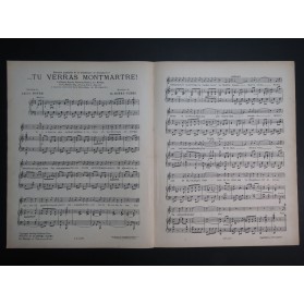 BOREL-CLERC Charles Tu verras Montmartre Chant Piano 1922