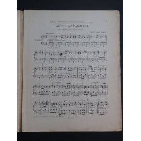 DUR W.-F. L'Amour au Far-West op 2 Piano 1915