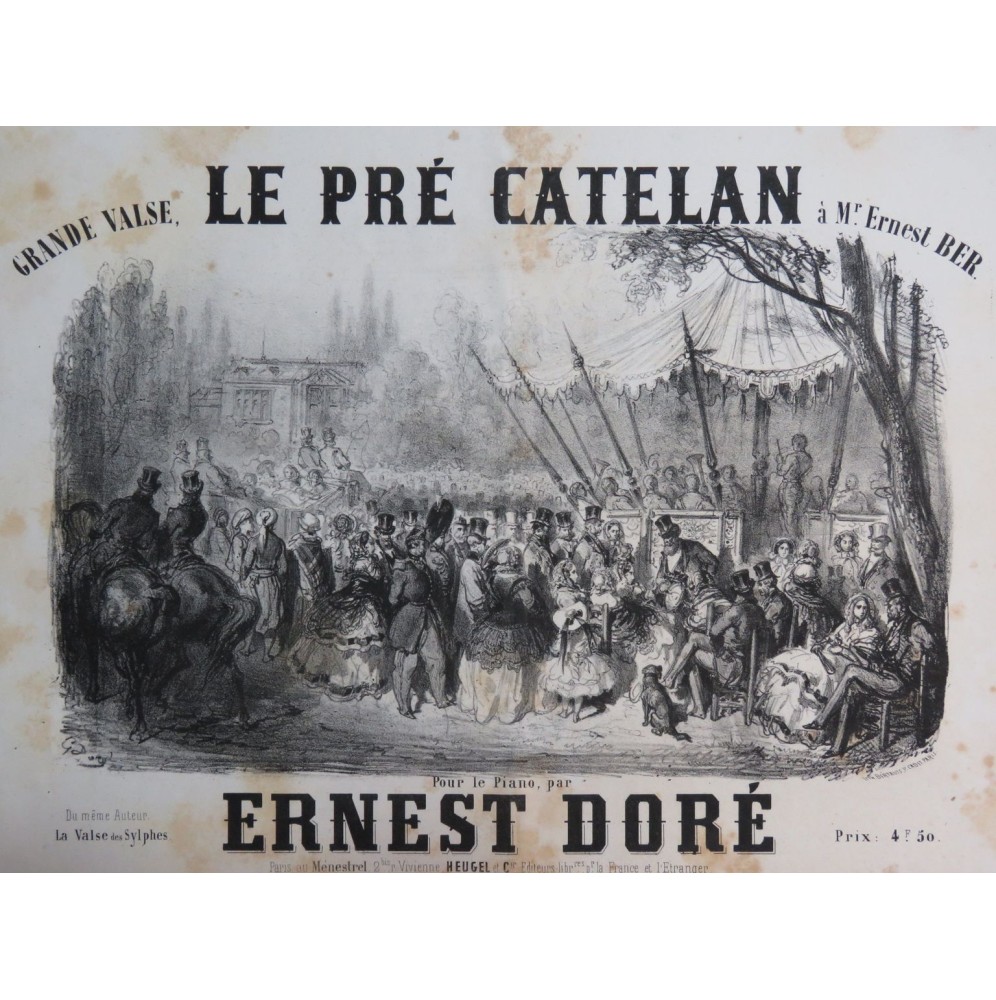 DORÉ Ernest Le Pré Catelan Piano ca1855