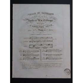 ADAM Adolphe Pierre et Catherine No 4 Chant Piano ca1830