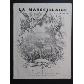 La Marseillaise Chant Patriotique Chant Piano ca1850
