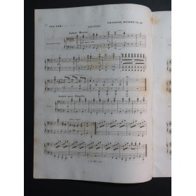 HÜNTEN François Son Nom ! Piano 4 mains ca1838
