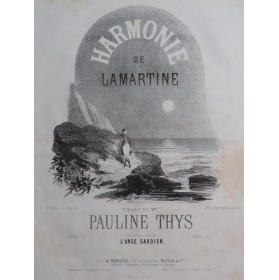 THYS Pauline Harmonie de Lamartine Chant Piano ca1860