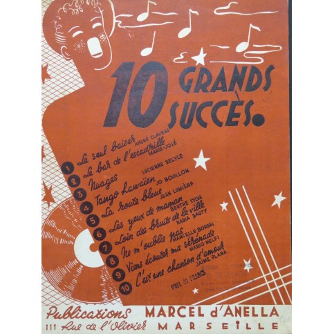 10 Grands Succès Chant Piano 1944