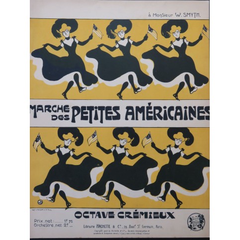 CRÉMIEUX Octave Marche des petites américaines Piano 1903