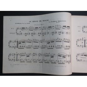 LONGUEVILLE Alphonse Le Bravo de Venise Piano ca1854
