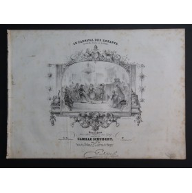 SCHUBERT Camille Le Carnaval des Enfants Piano ca1840