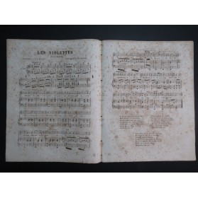 SEGUIN A. N. Les Violettes Chant Piano XIXe siècle