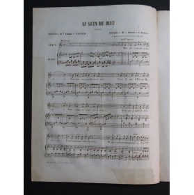 DE SAINT PRIEST Auguste Au Sein de Dieu Chant Piano ca1850