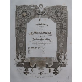 THALBERG S. Fantaisie sur le Freyschutz op 57 Piano ca1845