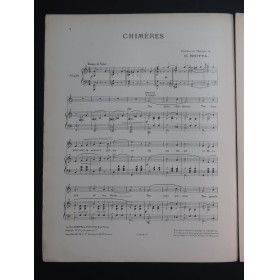BRITTA Gaston Chimères Chant Piano 1902
