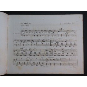 LABITZKY Joseph Les Étoiles Piano ca1850