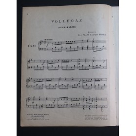 PAANS W. J. BRUSKE Jacques Vollegaz Piano 1908
