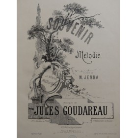 GOUDAREAU Jules Souvenir au Cayla Chant Piano XIXe