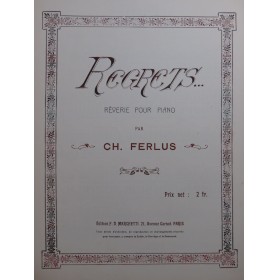 FERLUS Charles Regrets Piano