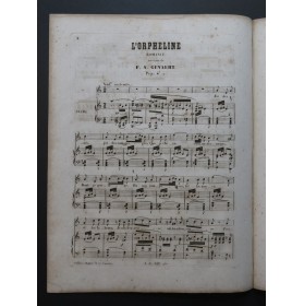 GEVAËRT F. A. L'Orpheline Chant Piano ca1855