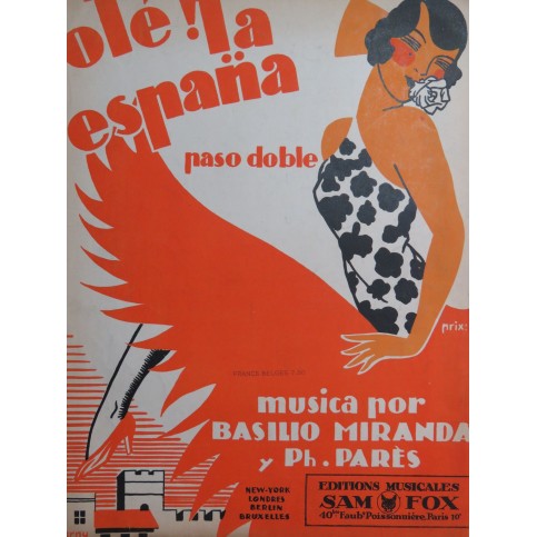 MIRANDA Basilio PARÈS Philippe Olé ! La España Piano 1927
