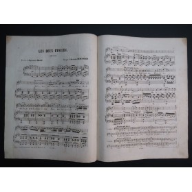 BERNARDI Antonio Les Deux Étoiles Chant Piano ca1850