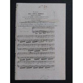 DOCHE J. D. Rondeau des Deux Edmon Chant Guitare ou Lyre ca1810