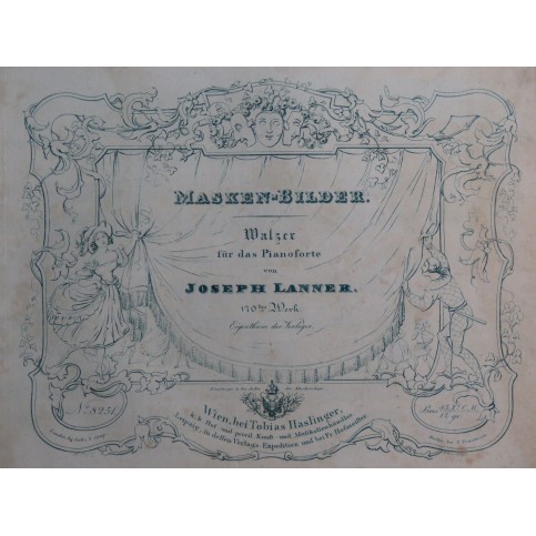 LANNER Joseph Masken-Bilder op 170 Piano ca1840