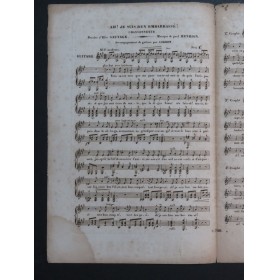 HENRION Paul Ah ! Je suis ben embarrassé Chant Guitare 1845