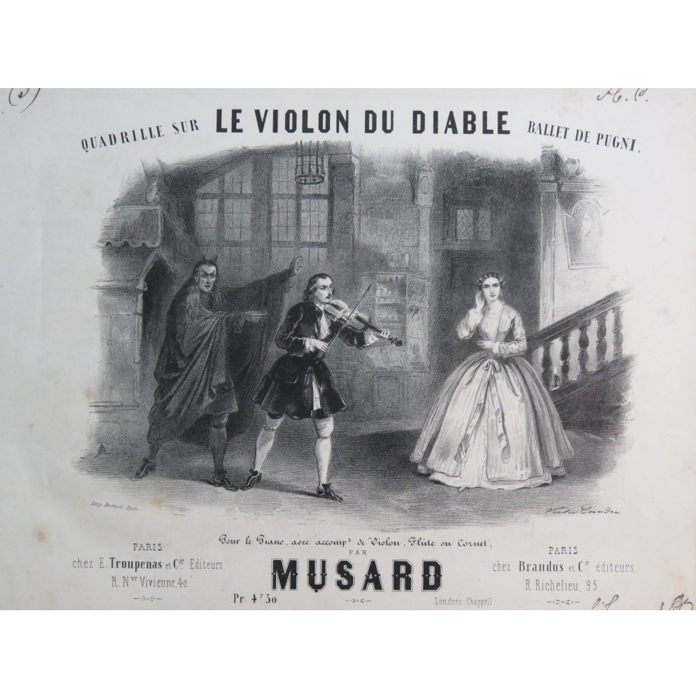 MUSARD Le Violon du Diable Piano ca1848