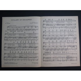 WARREN Harry Lullaby of Broadway Chant Piano 1935