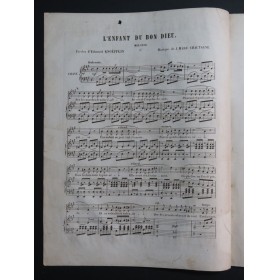 CHAUTAGNE Jean Marc L'Enfant du Bon Dieu Chant Piano ca1860