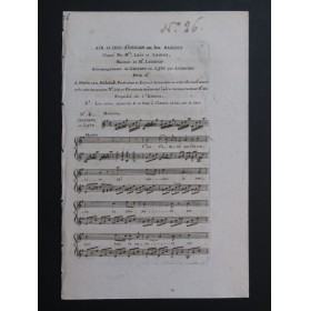 LESUEUR Jean-François Ossian ou les Bardes No 6 Chant Guitare ca1810