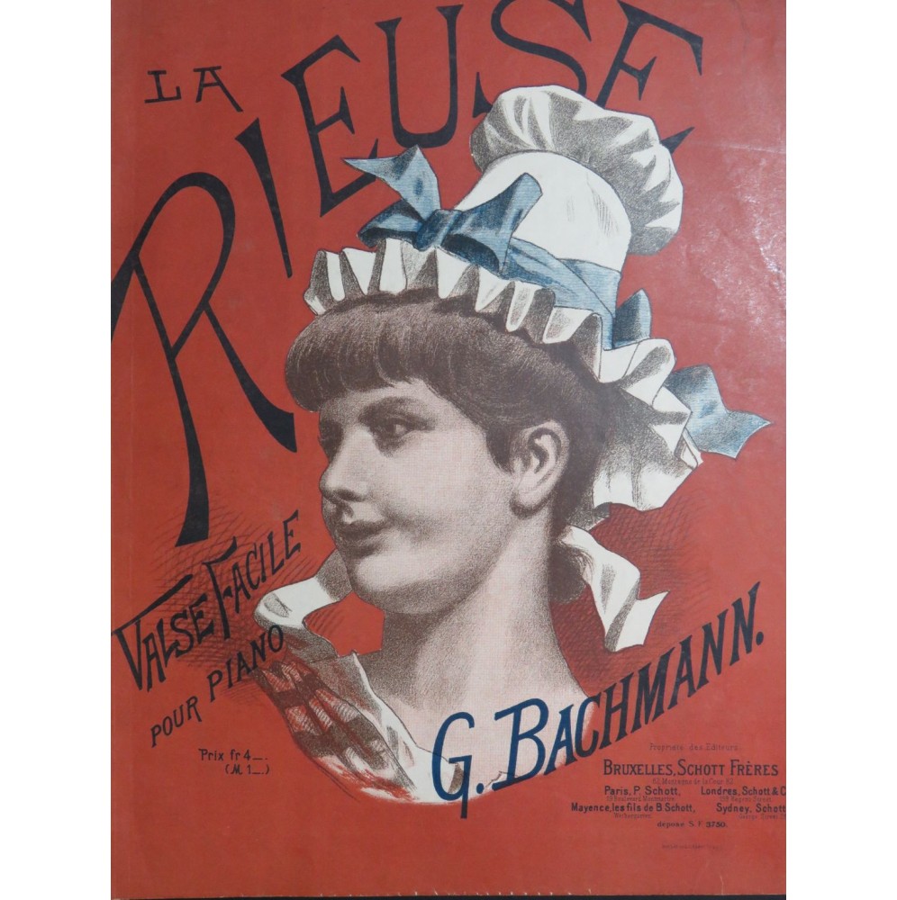 BACHMANN Georges La Rieuse Piano