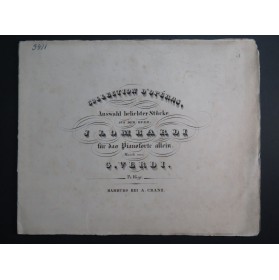 VERDI Giuseppe I Lombardi Auswahl beliebter Stücke Piano ca1845
