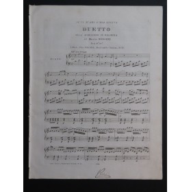 ROSSINI G. Aureliano in Palmira Duetto Chant Piano ca1820